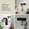 Umbra Sticks Wall-Mounted Coat Rack Rail Hook with 5 Retractable