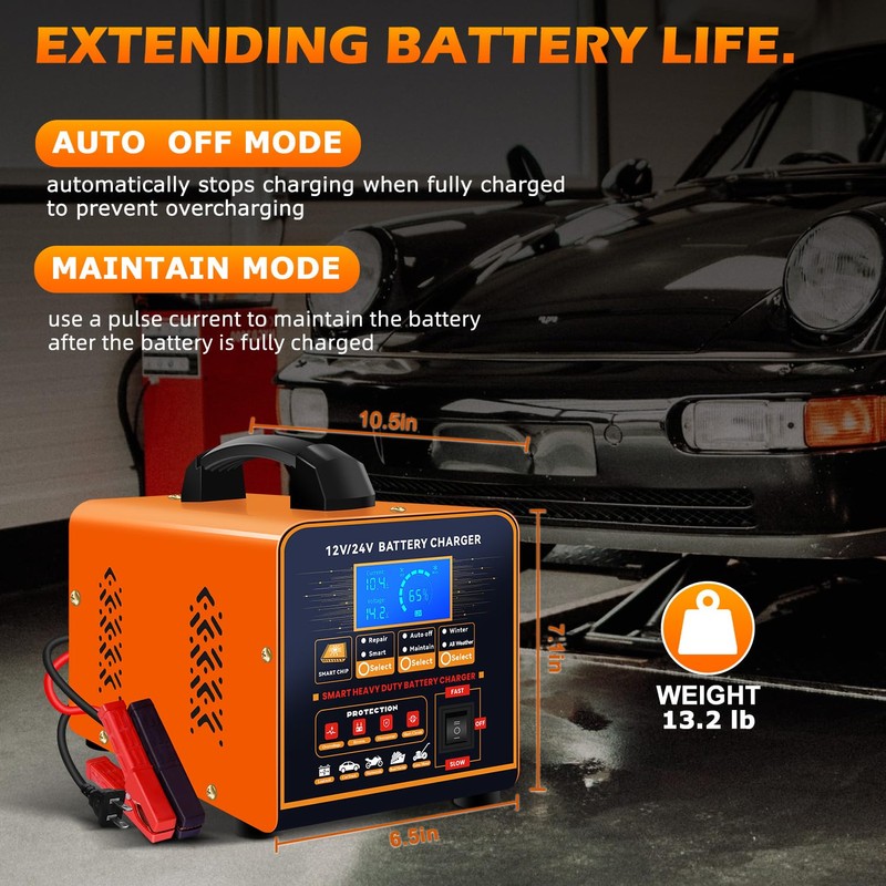 Car Battery Charger 12V 24V