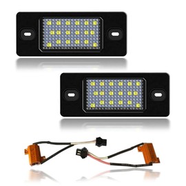 IDIYA New Car Full LED License Number Plate Light Tag Lamp White Bulbs (2 Pack)