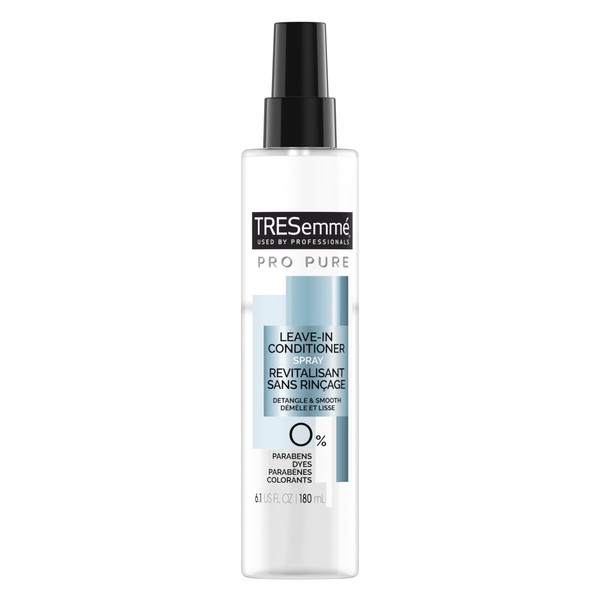 TRESemme Conditioner, Leave-In Hair Detangler Spray for Women & Men - Pro Pure Detangle & Smooth Sulfate-Free Conditioner for Dry, Damaged Hair Care, Cruelty-Free, 6.1 Fl Oz