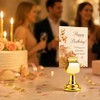 24 Pcs Gold Number Table Clips, 1.7 inch Metallic Gold