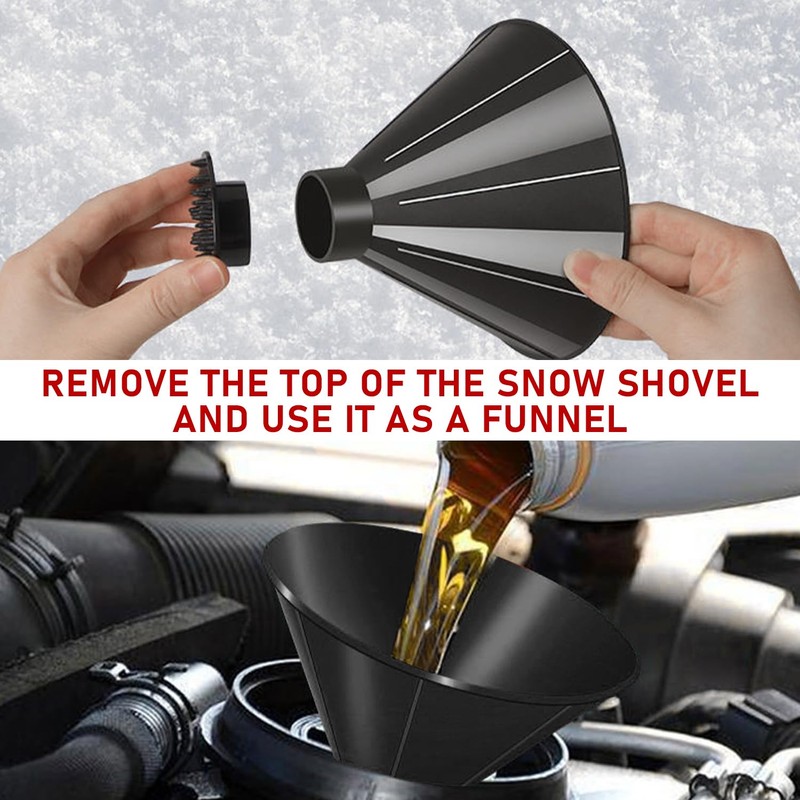 OAAO Two Piece Double Head Cone Ice Scraper, Car Ice