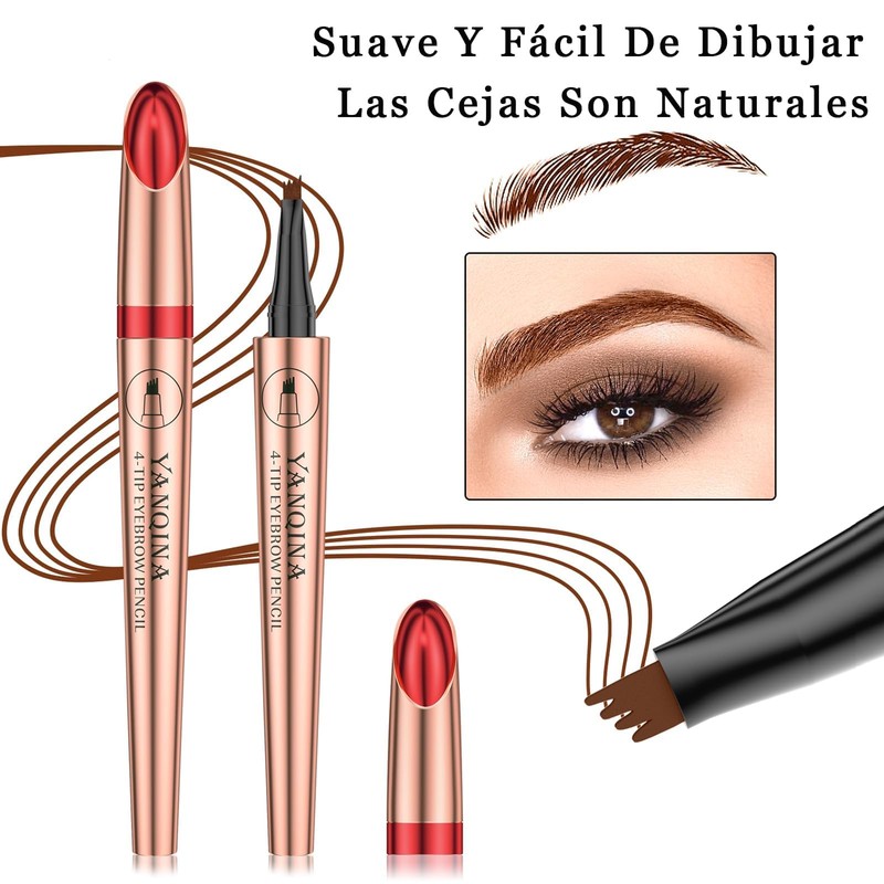 3D Microblading Cejas Tatuaje Lápiz 4 Tenedor Tip, lápiz de