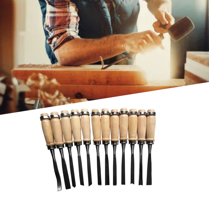 Wood Carving Chisel Set Polished Comfortable Hand Feel Practical Portable