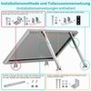 PARTSEE Solar Panel Bracket Centre Clamps 35 mm, Pack of