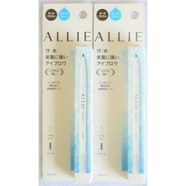 [Set of 2] Ally Waterproof Eyebrow N, Dark Brown, 0.005 oz (0.15 g) x 2 Pieces