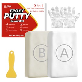 Epoxy Putty, 10oz / 280g Fast Repair Pool Putty, Multi-Purpose Epoxy Sculpt Clay for Cracks, Leak Fix, Filling - Bonding Plastic Metal Ceramic Wood Tile Glass, Waterproof, Mega Adhesion (White)