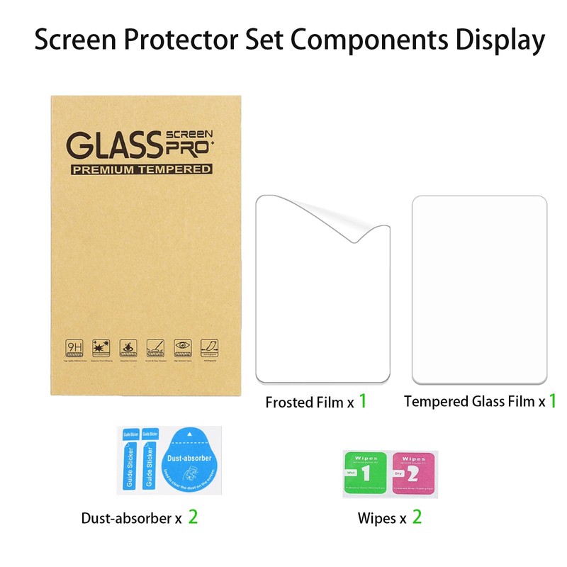 Gemuity 2-in-1 Kindle Screen Protectors - Tempered Glass Film &
