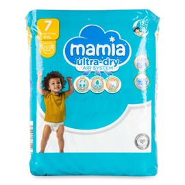 T Mamia Nappies Ultra Dry Air System 22 Pack/Size 7 (XXL)