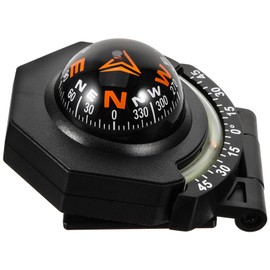 Yardwe Car Decoration Car Dash Compass Abs Black Car Compass Dash Mount Acrylic Compass for Boat