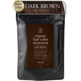 hnatural Henna Gray Hair Dye Dark Brown 100g Hair Color, Color Treatment, Powder Type, Herbal, No Synthetic Ingredients, Gentle Hair Color for Hair and Scalp HENNA