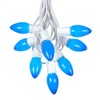 100 Foot Blue C9 Ceramic Christmas String Light Set -