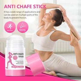Anti Chafe Balm, Anti Chafing Cream, Chafe Stick For Thighs & Sensitive Areas - Portable Skin Protector With Shea Butter | Prevents Rashes, Soothes Skin | Non-Greasy Formula