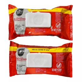 PDi Sani Professional No-Rinse Sanitizing Multi-Surface Wipes, White 72ct (2 Pack)
