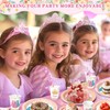 144 Pcs Princess Paper Plates Napkins, Birthday Party Supplies Include
