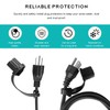 JUSTTOP 4 PCS 3 Prong Plug Protector, Premium Electrical Plug