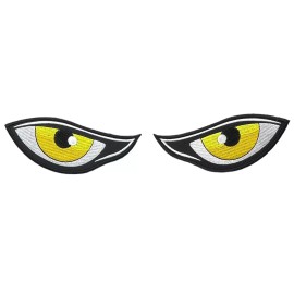 Yellow Eyes pair 8 Inch total width Patch IV6342 F7D6K