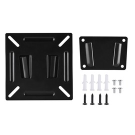 Ymiko Soporte de Soporte montado en la Pared para Monitor LCD LED de 12-24 Pulgadas Pantalla de PC TV TV de bajo Perfil y Ahorro de Espacio para LED  