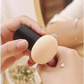 Makeup Makeup Handle Mushroom Sponge Puff Cushion Portable Lid Cap Case Makeup Sponge / 메이크업 화장 손잡이 버섯 스펀지 퍼프 쿠션 휴대용 뚜껑 캡 케이스 화장스펀지