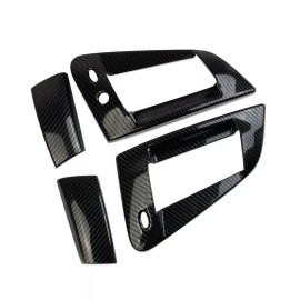 Cahuczlhoz ​Carbon Fiber Style Exterior Door Bowl Handle Trim Cover Fit For Nissan 370Z