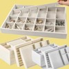 Vellure Velvet Jewelry Organizer Drawer Tray – Stackable Compartments for
