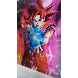 3D Holographic Lenticular Poster 3-in-1 SSJGOKUBLACK, SSJBGOKU, and More !!