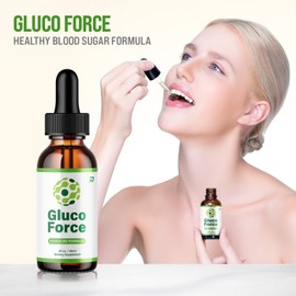 Gluco Force (1 Pack) Gluco Force – Gluco Force Extra Strength All Natural Healthy Organic Su