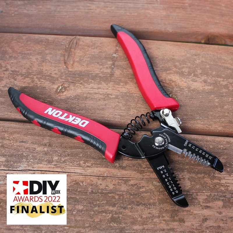 DEKTON Wire Stripping Pliers | High-Precision Crimping Tool | Ergonomic
