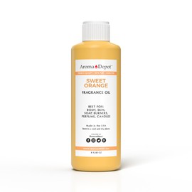 Sweet Orange Fragrance Oil 8 oz Perfume Skin Oil, Scented Oil, is Great for Candles, Bath Bombs, Body Butters, Creams & Lotions. Few Drops in The Diffuser, Burners, or Warmers.