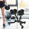 Ativafit Adjustable Dumbbell Stand Fitness Dial Dumbbell Rack with Adjustable