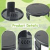 EPLZON Pack of 4 Lawn Trimmer Spool Cap, Cordless Lawnmower