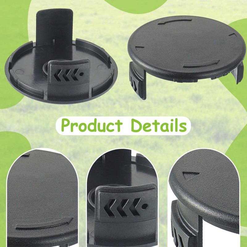 EPLZON Pack of 4 Lawn Trimmer Spool Cap, Cordless Lawnmower