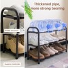 Gonfoam 3-Tier Expandable Shoe Rack,Adjustable Shoe Shelf Storage Organizer Heavy