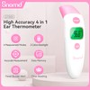 Snomd Forehead and Ear Thermometer 3 in 1 Non-Contact Backlight