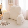 Holawakaka Standard Faux Fur Bed Rest Pillow with Arms, Rabbit