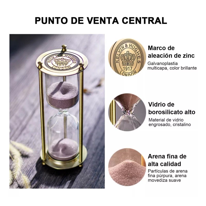 Zuotai Temporizador De Reloj De Arena,reloj De Arena De 30