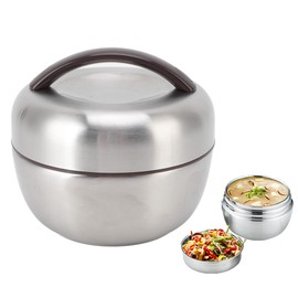 Vacuum Insulated Lunch Box Thermal Vacuum Lunch Box 0.8L Container Bento Box Adult 304 Stainless Steel Leakproof Portable Double Layer Vacuum Bento Box for Kids Adults