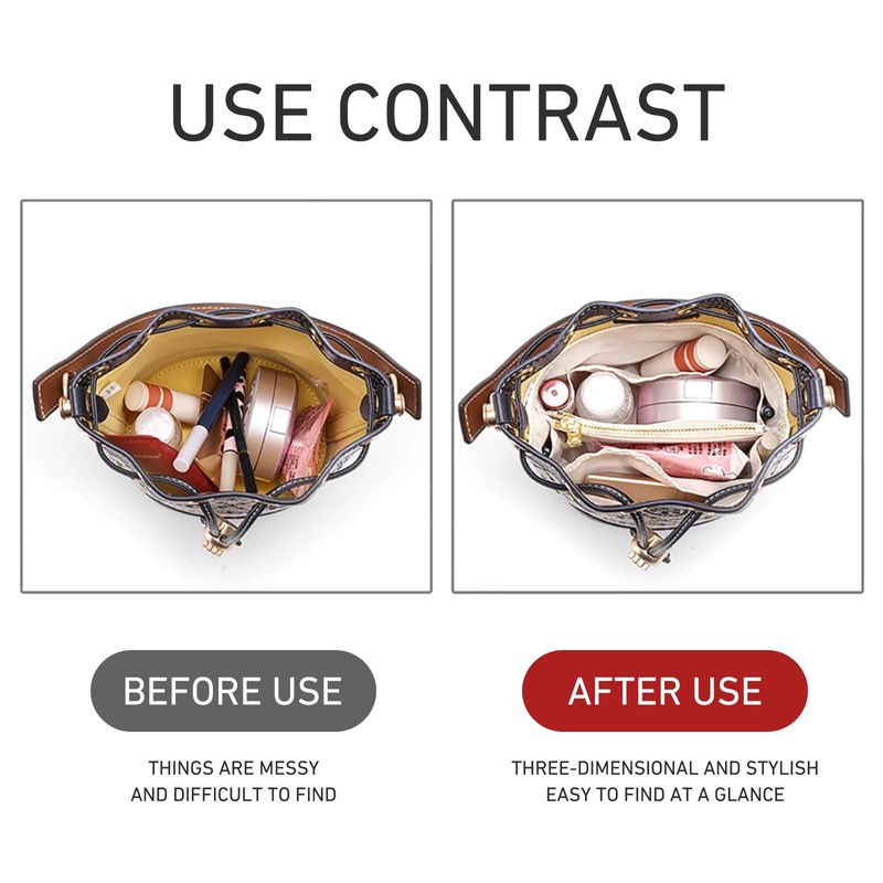 Jisinlov Bag Organizer Insert,Purse Inner Suitable for Tory Burch T