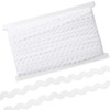 Rick Rack Trim, 5 mm 54 Yards White Wavy Ribbon