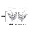 DOWAY Enamel Floral Chicken Hen Earrings Dangle Drop Charm Farm