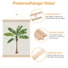 Pack of 4 Poster Strips, 30 cm, Natural Wood N52