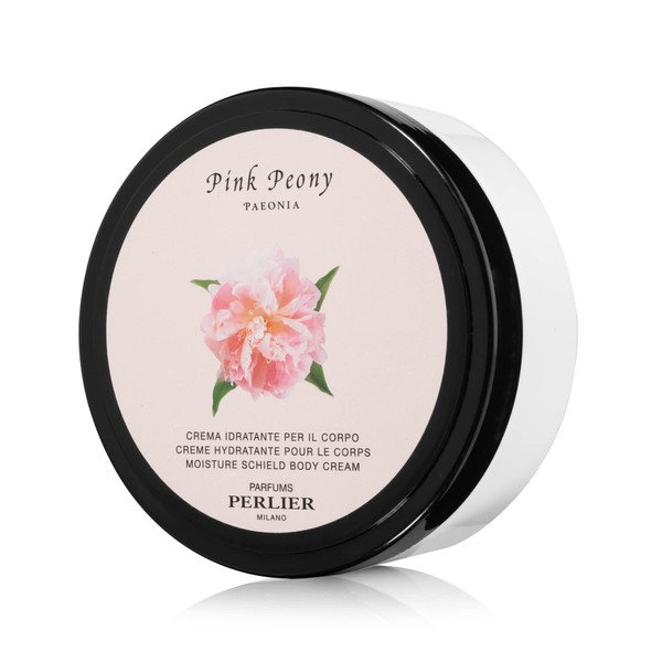Perlier Pink Peony Body Cream - Moisturizing Non-Greasy Cream For