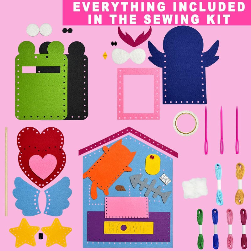 Kids Sewing Kit for Beginners Toys Arts and Crafts -
