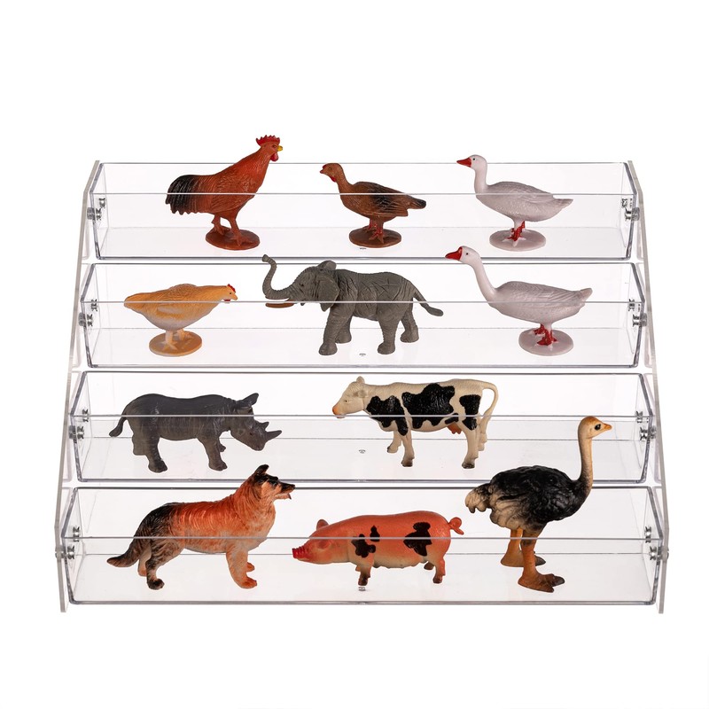 Kihor Acrylic Spice Rack, Tiered Spice Rack Shelf Seasoning Organizer