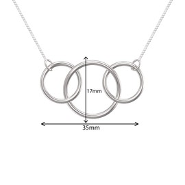Aeon Jewellery 30th Birthday Necklace - 925 Sterling Silver | Adjustable 16-18 Inch Silver Necklace | Polishing Cloth | Decade Infinity Ring