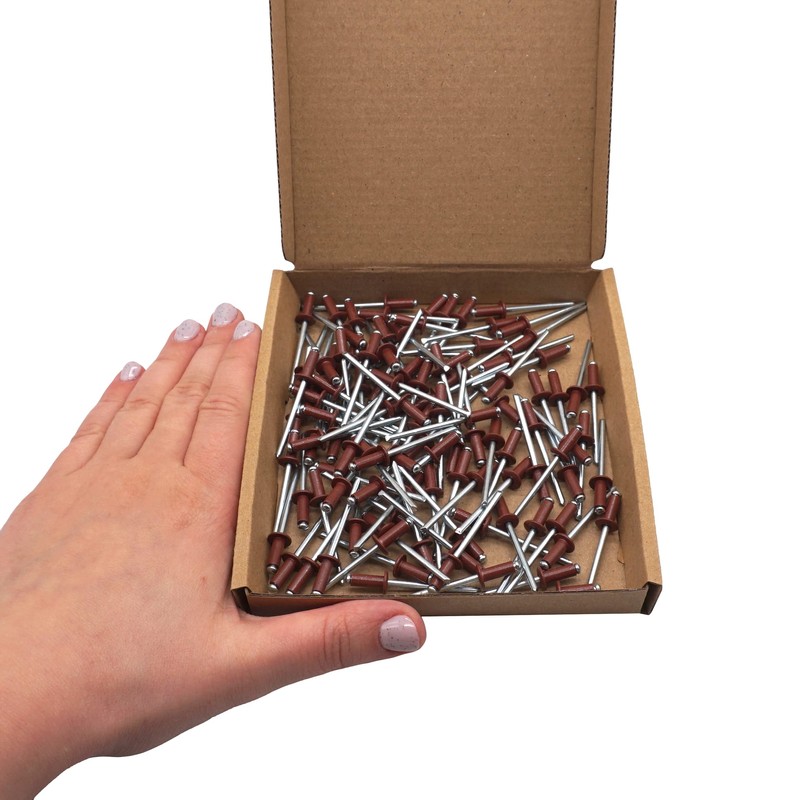 Pack of 100 Painted Blind Rivets 4.0 x 10 mm,