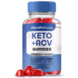 MicroBioBrands Keto ACV Gummies, MicroBio Brands + ACV Max Strength (3 Pack)