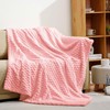 Excervent Flannel Fleece Throw Blanket (50x70 inches), Hexagon Jacquard Decorative