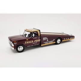ModelToyCars 1970 Ford F-350 Ramp Truck - Tasca Ford, Burgundy - Acme A1801415 - 1/18 Scale Diecast Car