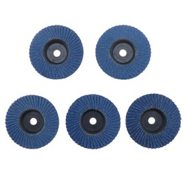 EMSea 10PCS Flap Disc 40/60/80/100/120 Grit Flap Sanding Disc 76x10mm Grinding Wheel Abrasive Grinding Disc for All Standard 76mm Angle Grinders